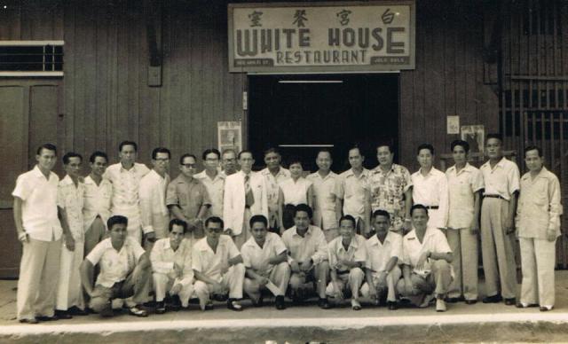 Judge Macapanton Abbas, Sr. with the legal luminaries of old Sulu. ca. 1950s